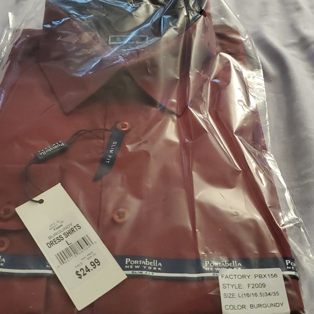 Burgundy shirt